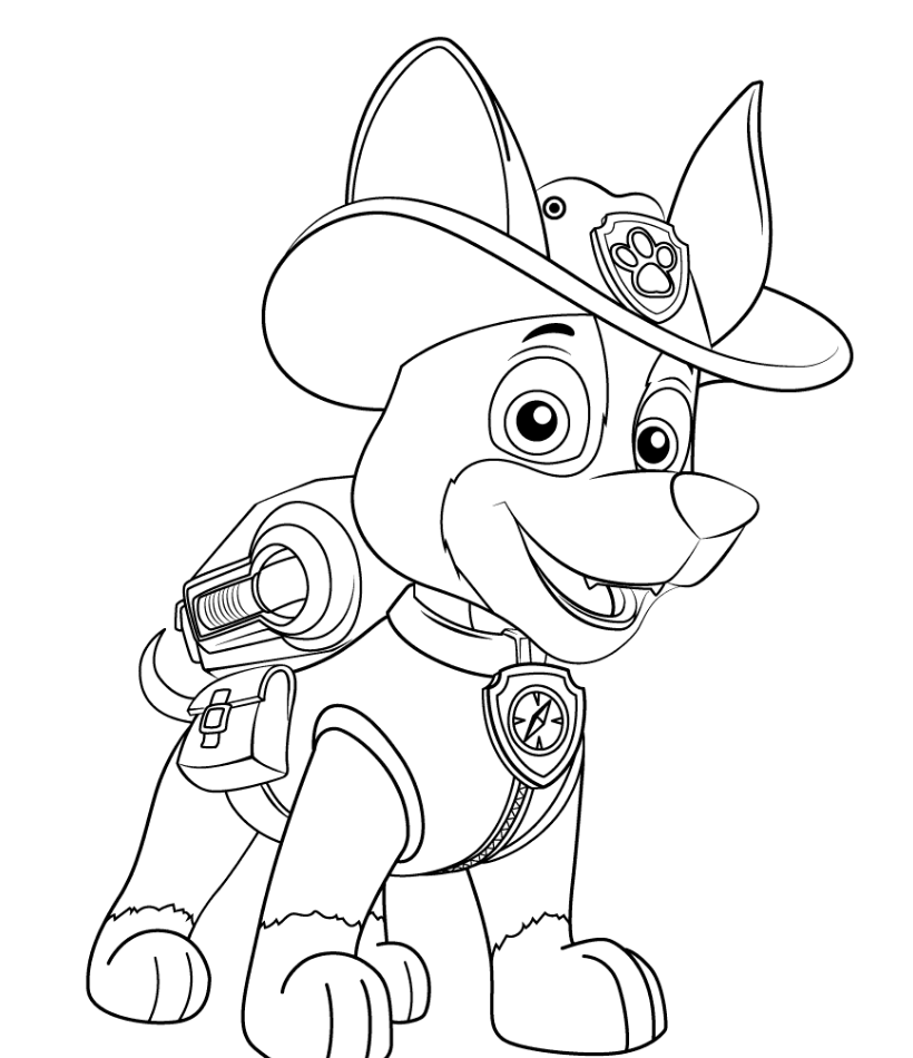 Plansa de colorat cu Paw Patrol 51 47